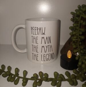 Peepaw Mug - "Peepaw. The Man. The Myth. The Legend." - White